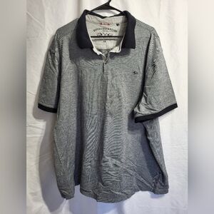 Buffalo David Bitton Black and Gray Polo Shirt, Size 3X